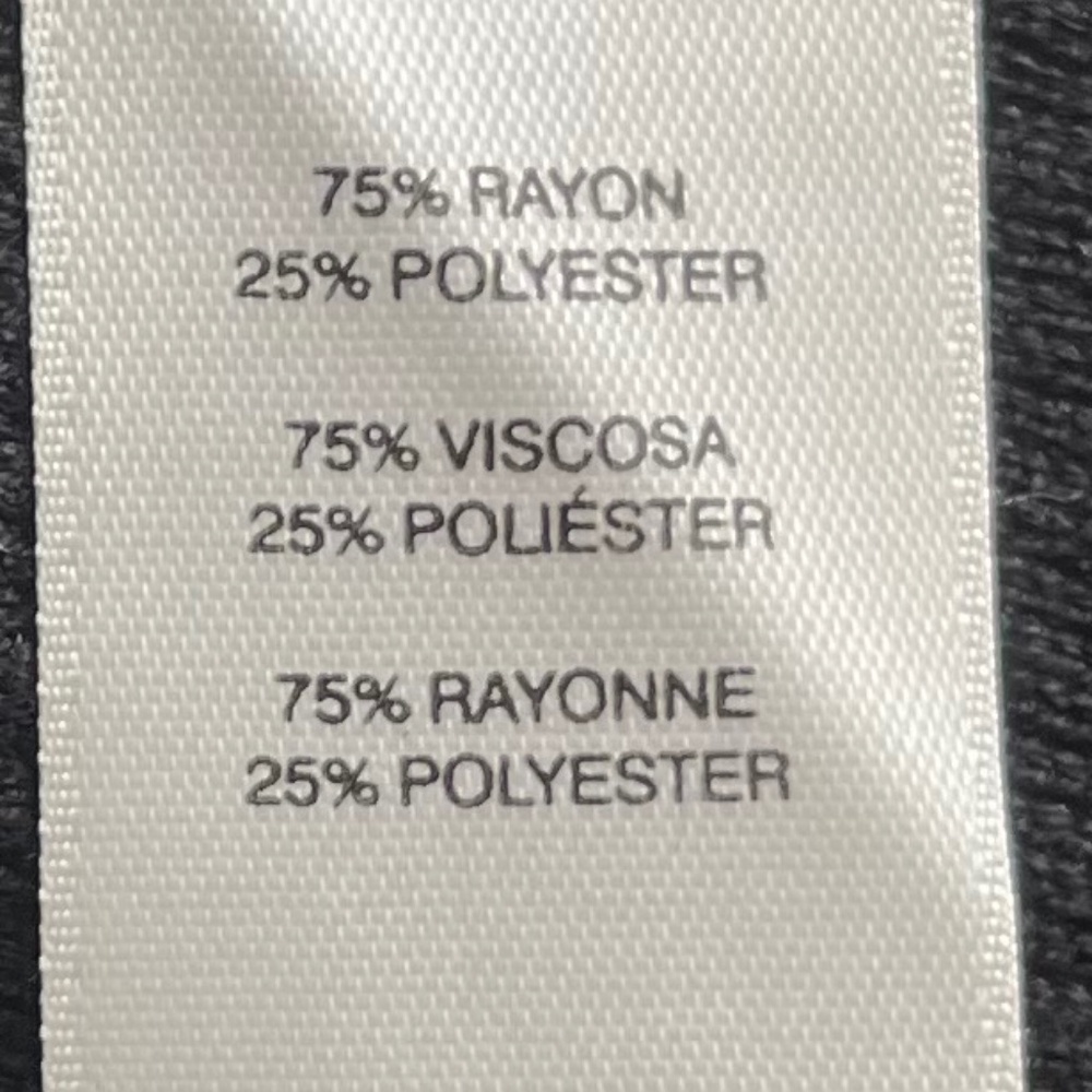 Chico's Black Fine Gauge Knit Turtleneck Size 2 (L-12) - Picture 5 of 6